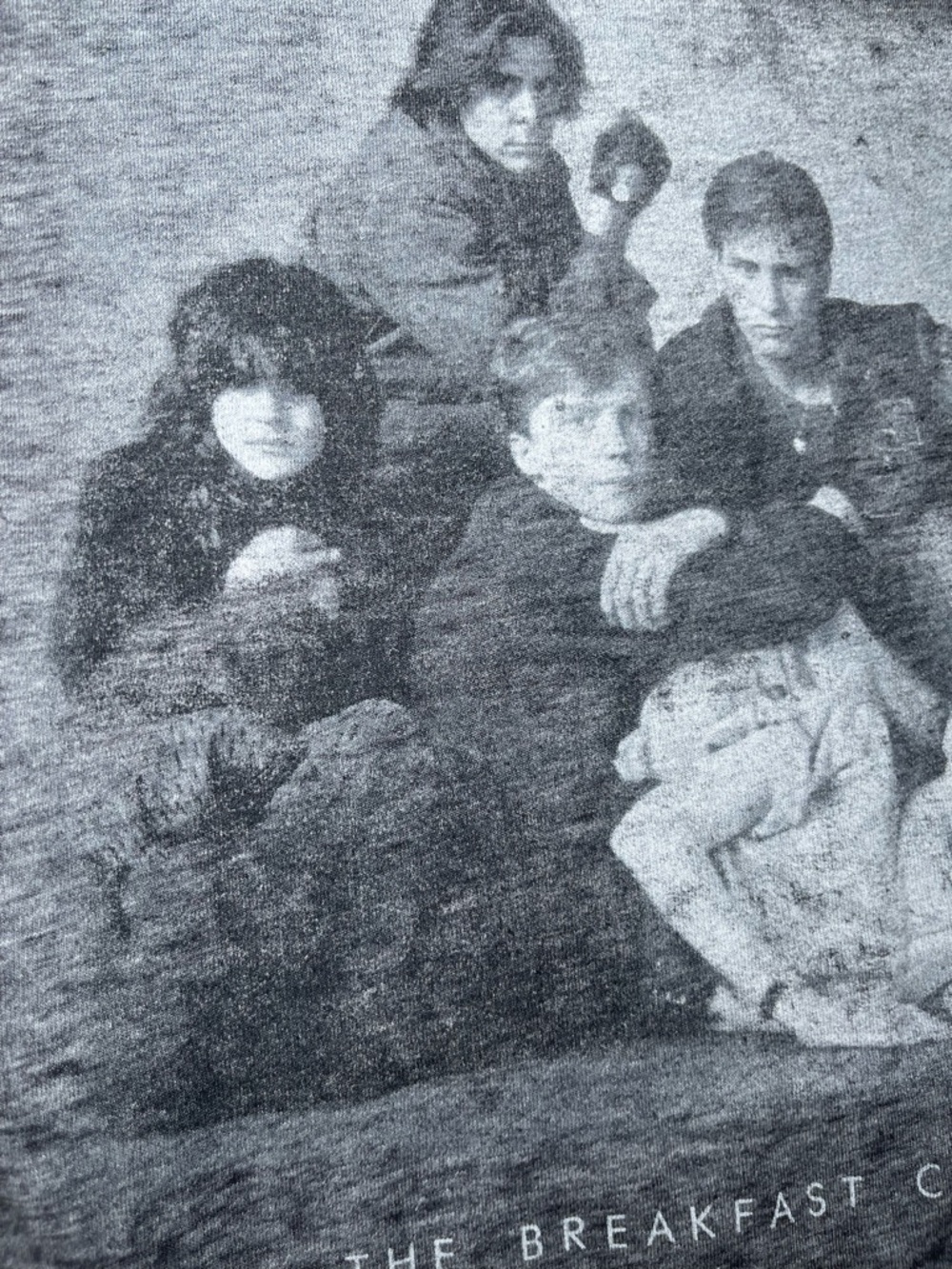 The Breakfast Club Official Vintage Sheer Burnout 80's Retro T-Shirt Size Large - Picture 14 of 15